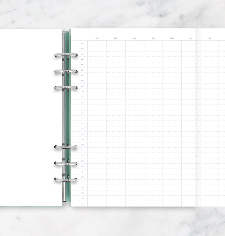 filofax-clipbook-jahresplaner-undatiert-a5-einlage-sale image 2