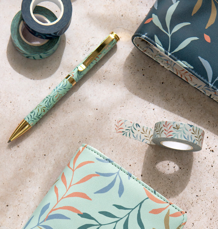 filofax-botanical-washi-tape-set-3-rollen-blau-mint-coral image 5