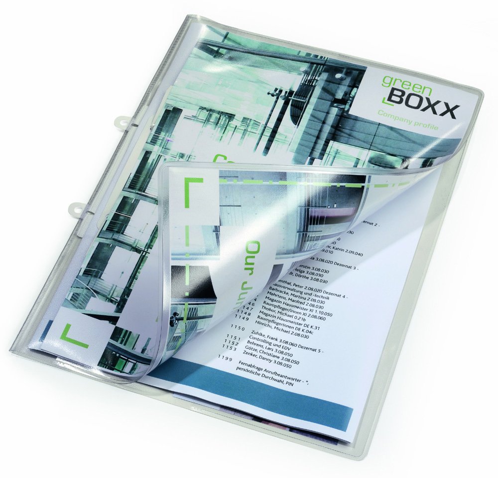 durable-sichthefter-a4-transparent-25-st-ck-duraquick-mit-abheftschiene image 2