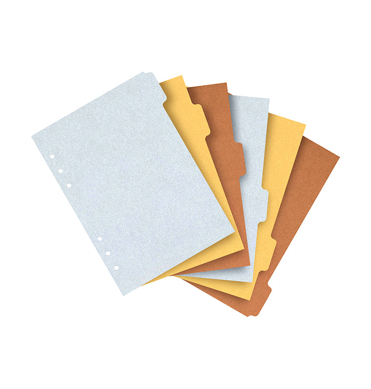 filofax-trennbl-tter-metallic-blanko-6er-set-a5-ros-gold-gold-silber image 4