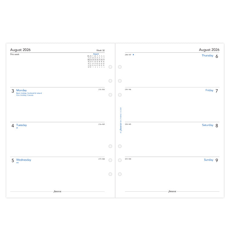 filofax-kalendereinlage-1-woche-auf-2-seiten-akademisch-a5-2026-2027-englisch image 4