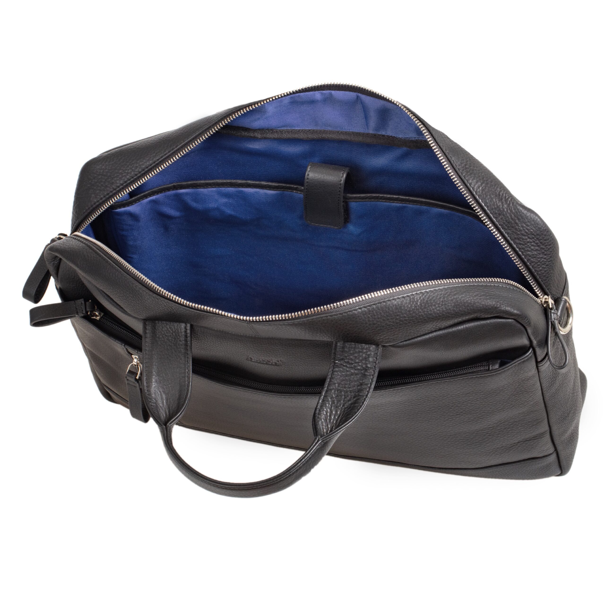 alassio-laptoptasche-tiber-schwarz-businesstasche-aus-leder-mit-trolleyband image 2