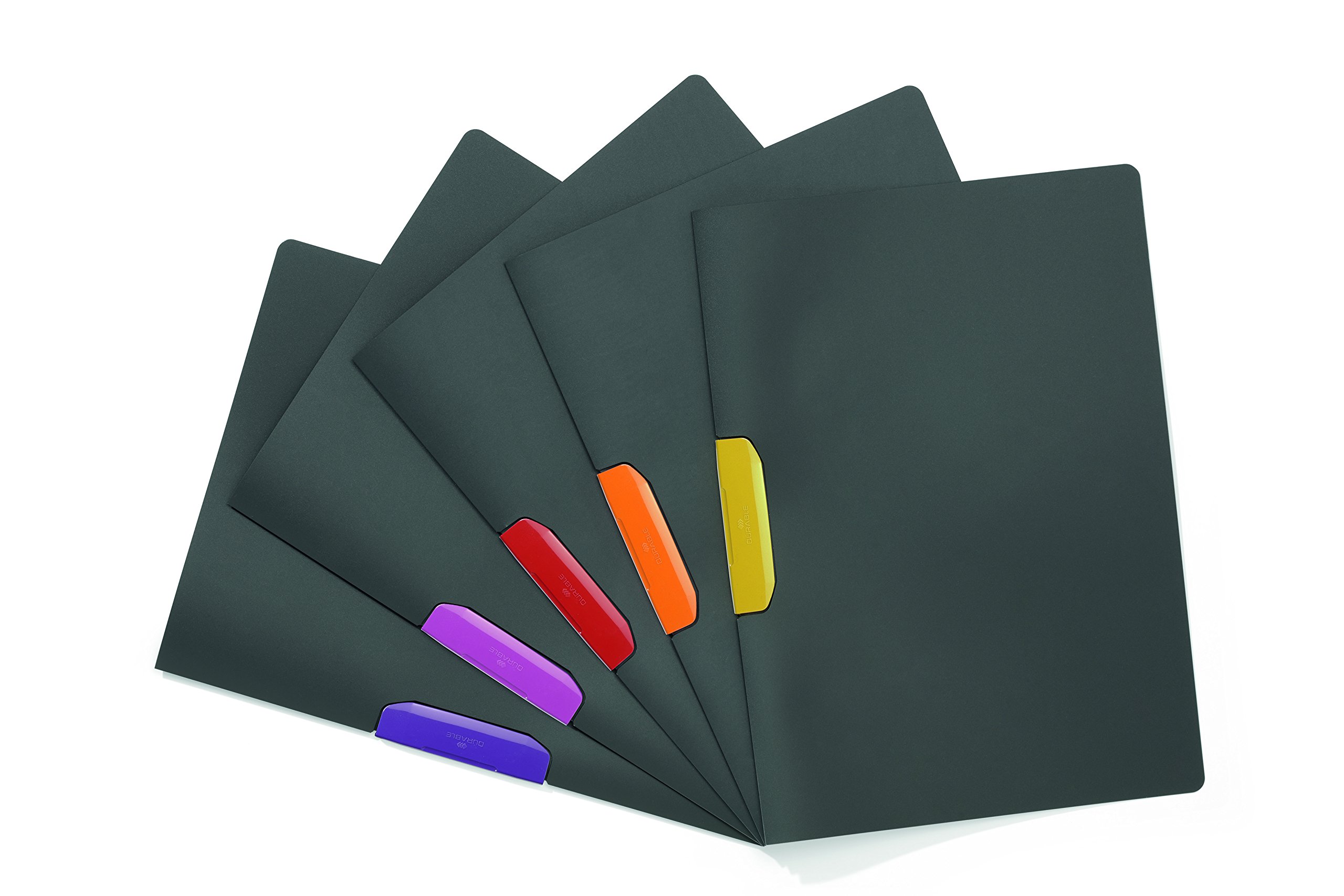 durable-duraswing-color-klemmmappe-a4-f-r-30-blatt-5-st-ck-anthrazit-mit-farbige image 1