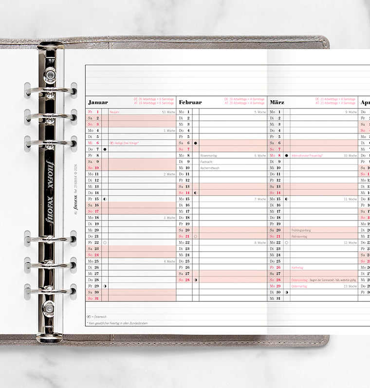 filofax-professional-jahresplaner-deutsch-a5-2027-leporello-multifit image 2