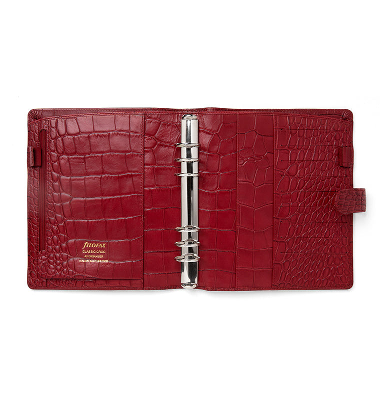 filofax-classic-croc-a5-organiser-kalbleder-mit-krokodilpr-gung image 7