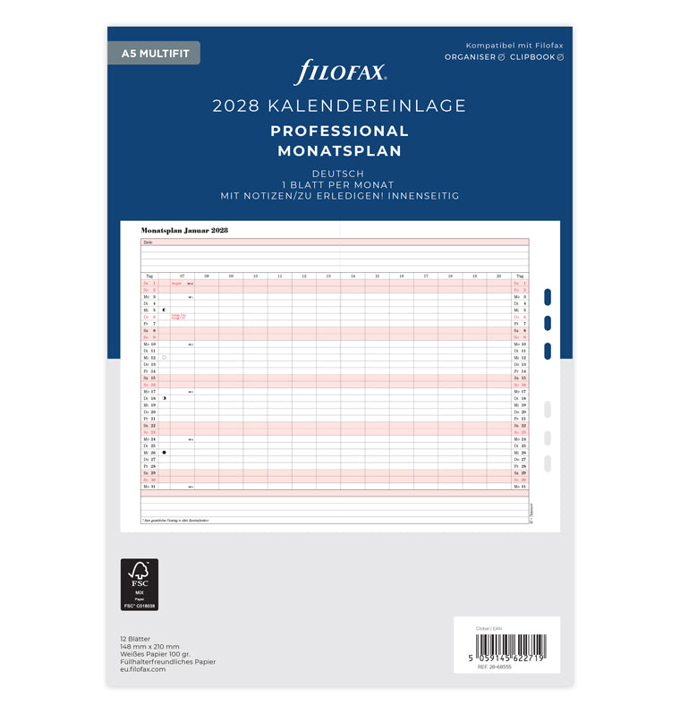filofax-monatsplaner-deutsch-a5-2028-professional image 1