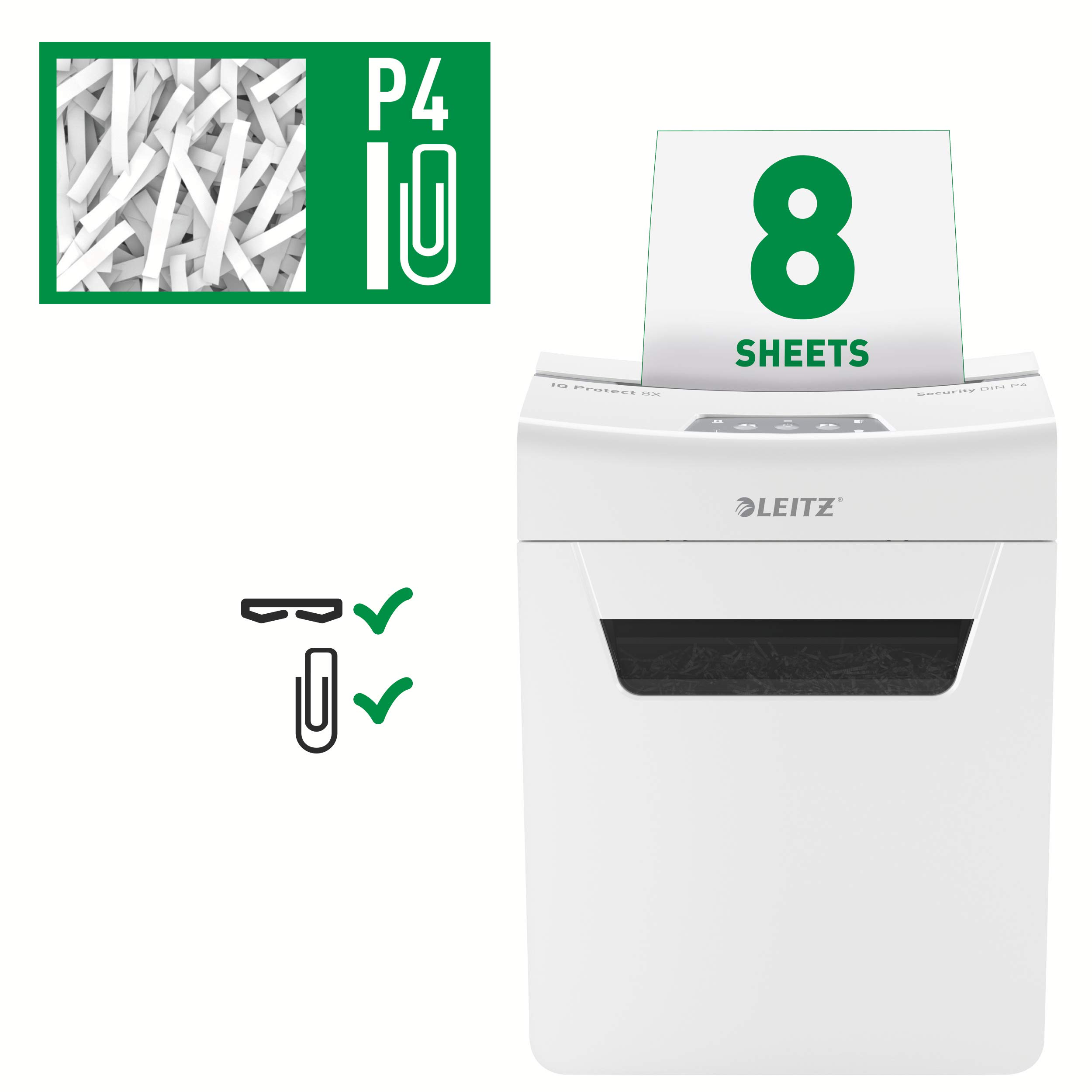 leitz-iq-8x-premium-aktenvernichter-p4-partikelschnitt-wei-80910000 image 3