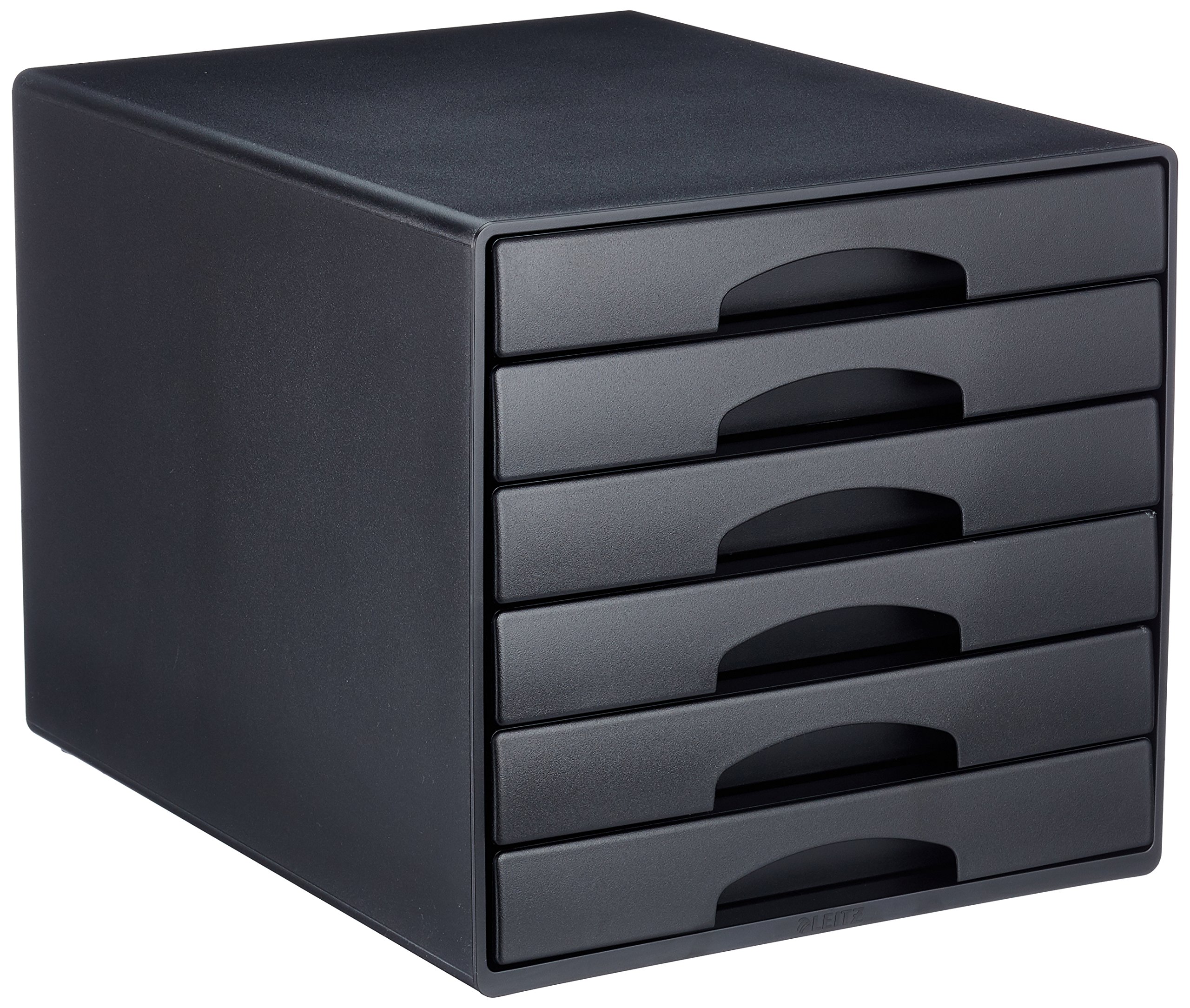 leitz-plus-schubladenbox-52120095-mit-6-schubladen-a4-schwarz image 1