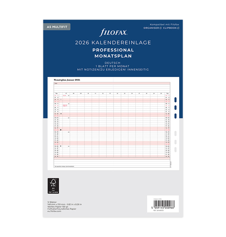 filofax-monatsplaner-deutsch-a5-2026-professional-12-leporellos image 1