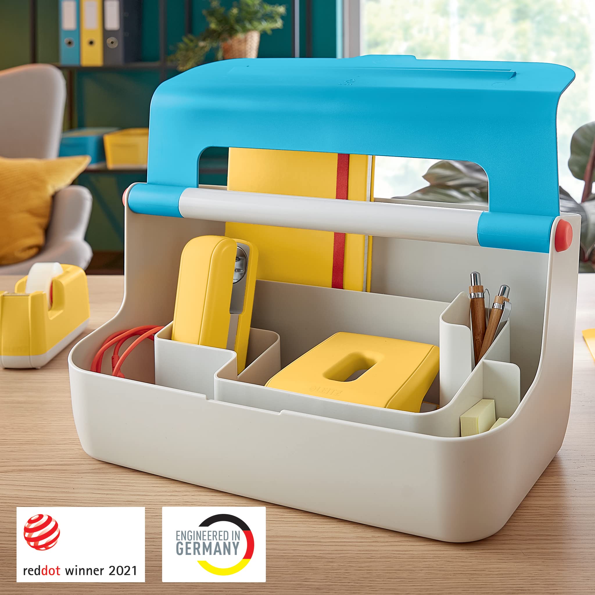 leitz-cosy-mobile-aufbewahrungsbox-hot-desking-mit-griff-sanftes-blau image 3