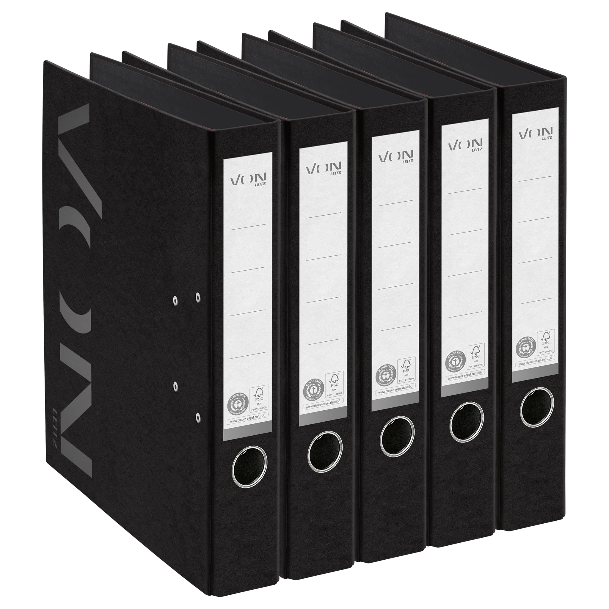 leitz-von-ordner-a4-5er-pack-80-mm-rot-recyclingkarton image 8