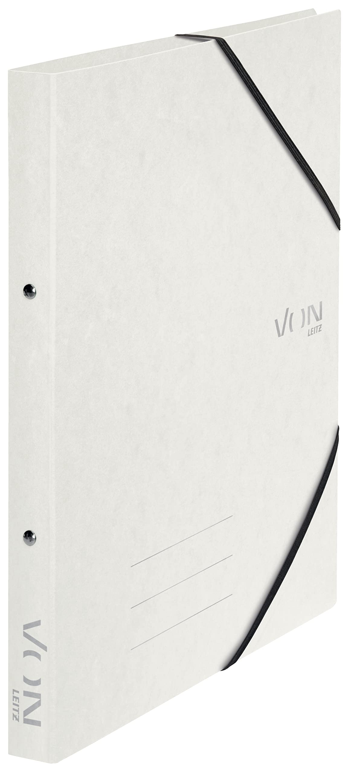 leitz-von-ringbuch-a4-2-ringe-25-mm-wei-5-st-ck-mit-gummiband image 1