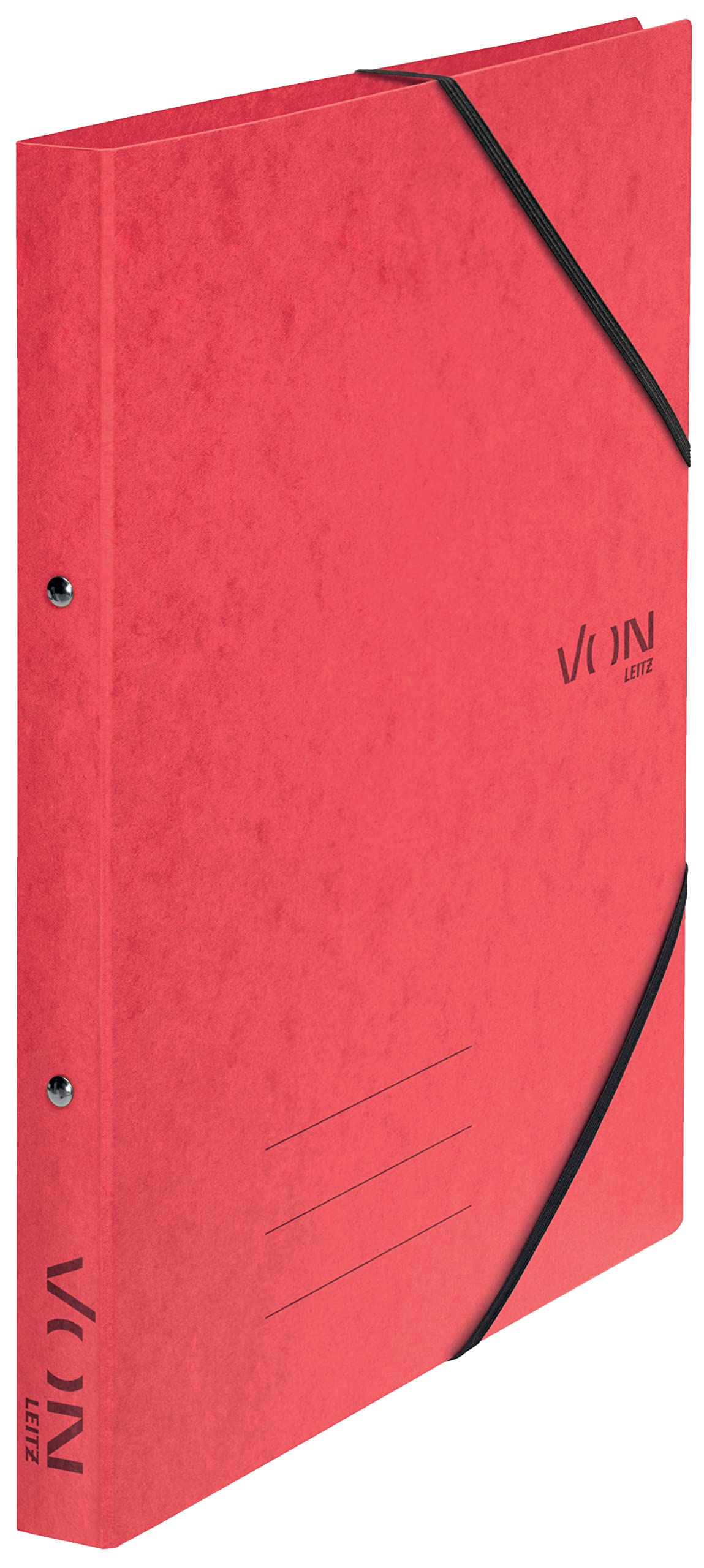von-leitz-ringbuch-a4-2-ring-mit-gummiband-25-mm-5-st-ck-rot image 1