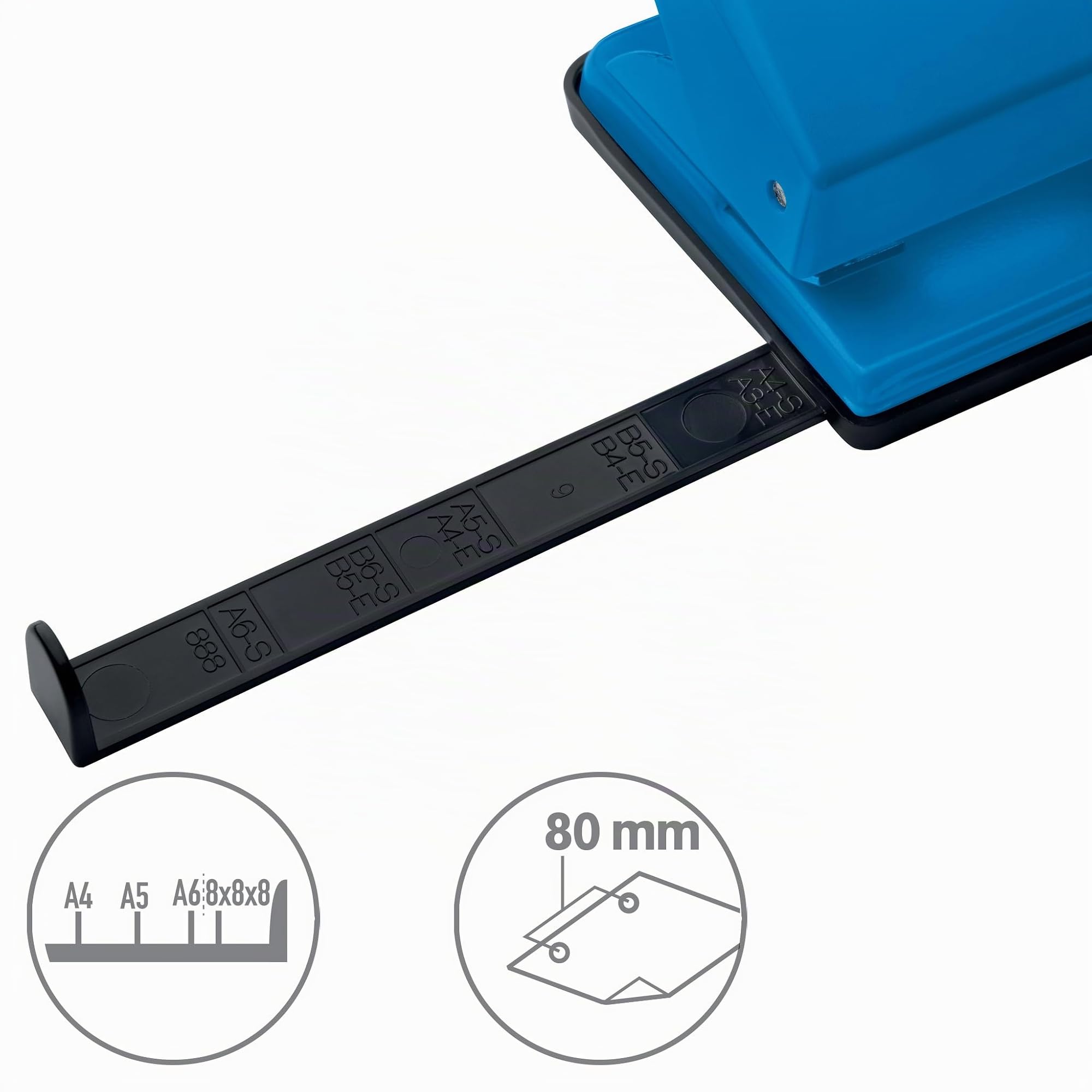 von-leitz-locher-20-blatt-blau-metall-kompakt-a4-a5-a6 image 3