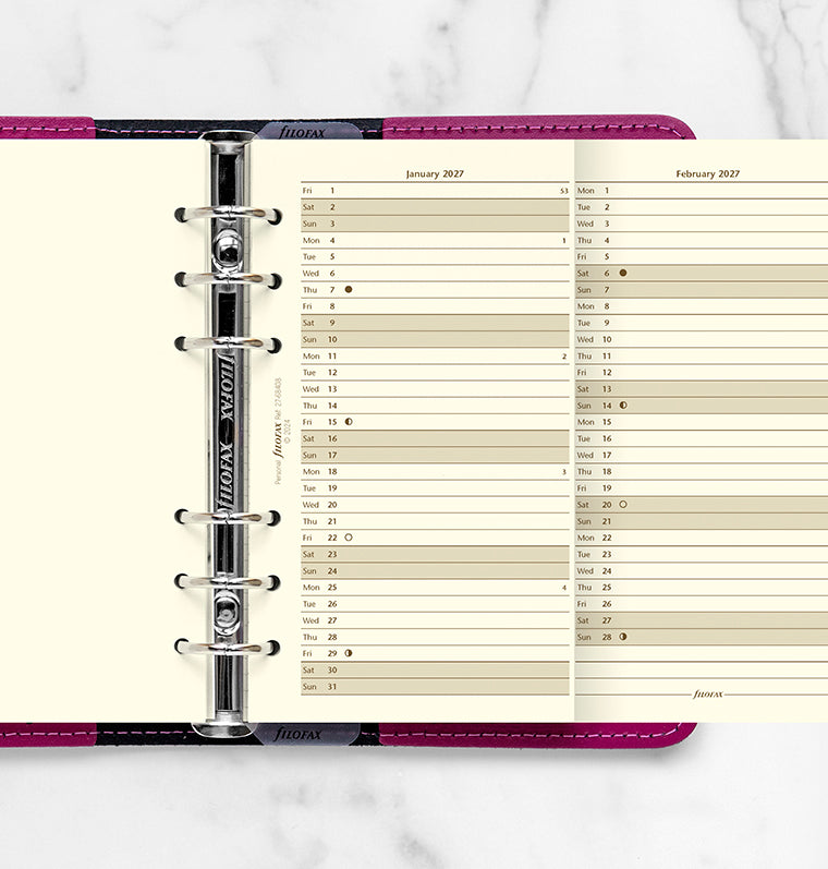 filofax-jahresplaner-englisch-personal-2027-cotton-cream-leporello image 2