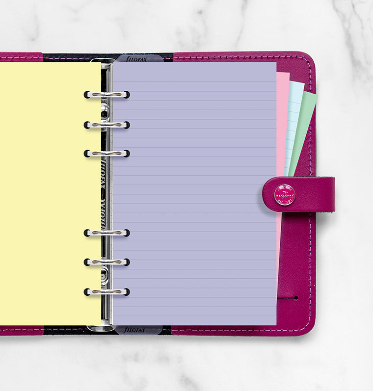 filofax-notizpapier-personal-vorteilspack-100-blatt-liniert-und-blanko-farbsorti image 2