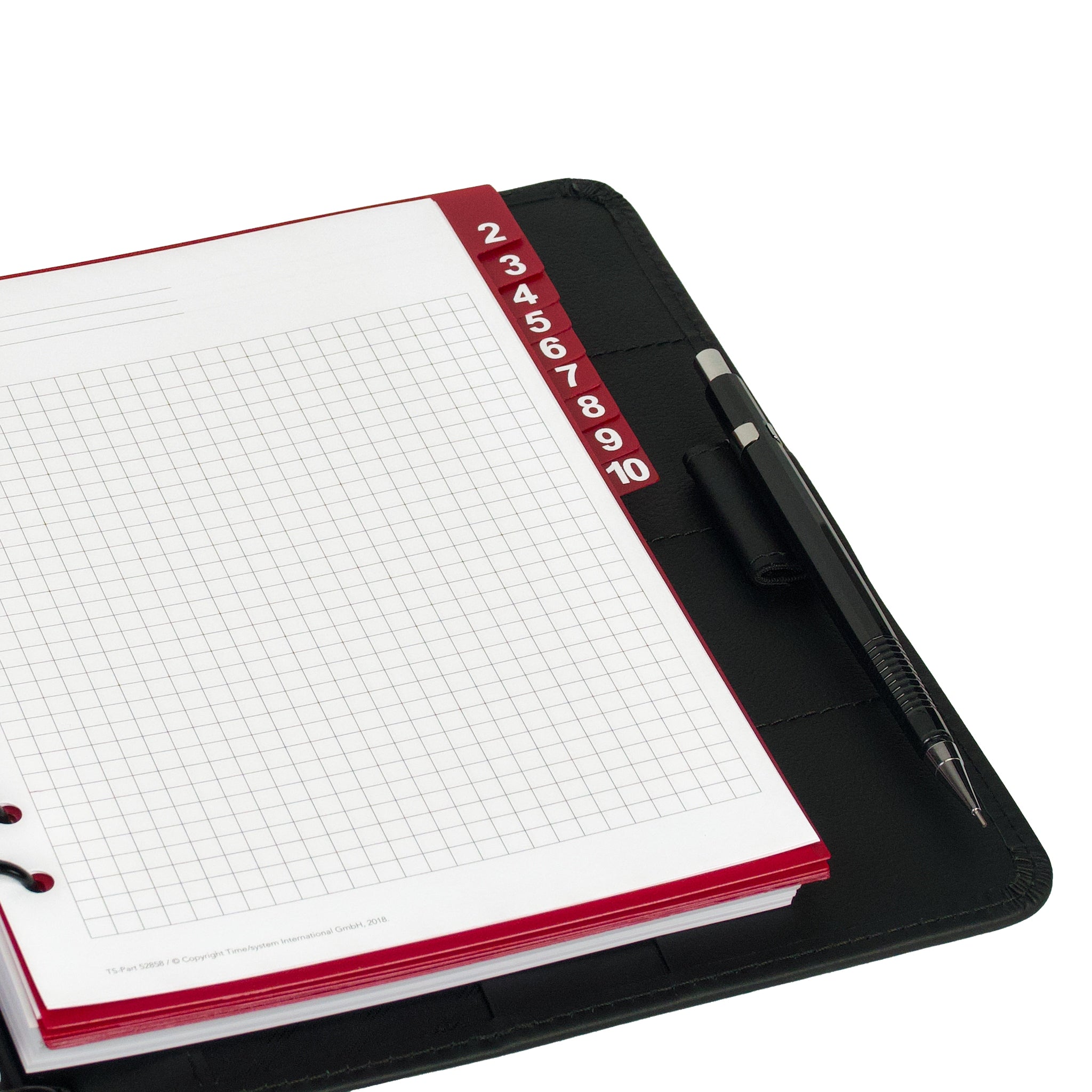 time-system-bus-databank-index-1-10-register-a5-kunststoff image 2