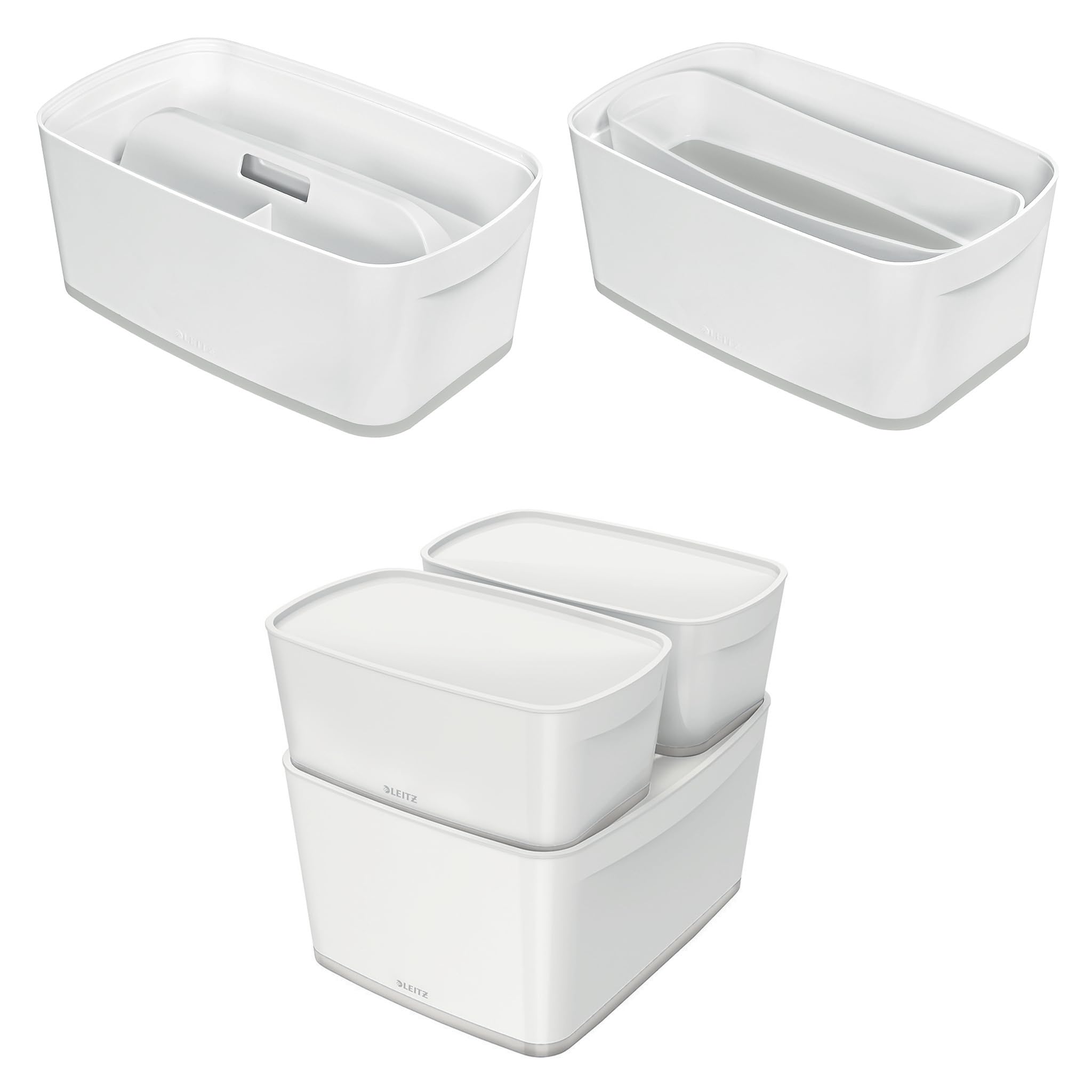 leitz-mybox-klein-aufbewahrungsbox-mit-deckel-a5-5-l-wei-grau image 3