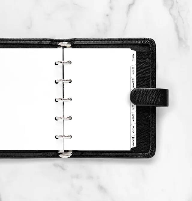 filofax-mini-a-z-register-wei-mit-3-buchstaben-pro-tab image 1