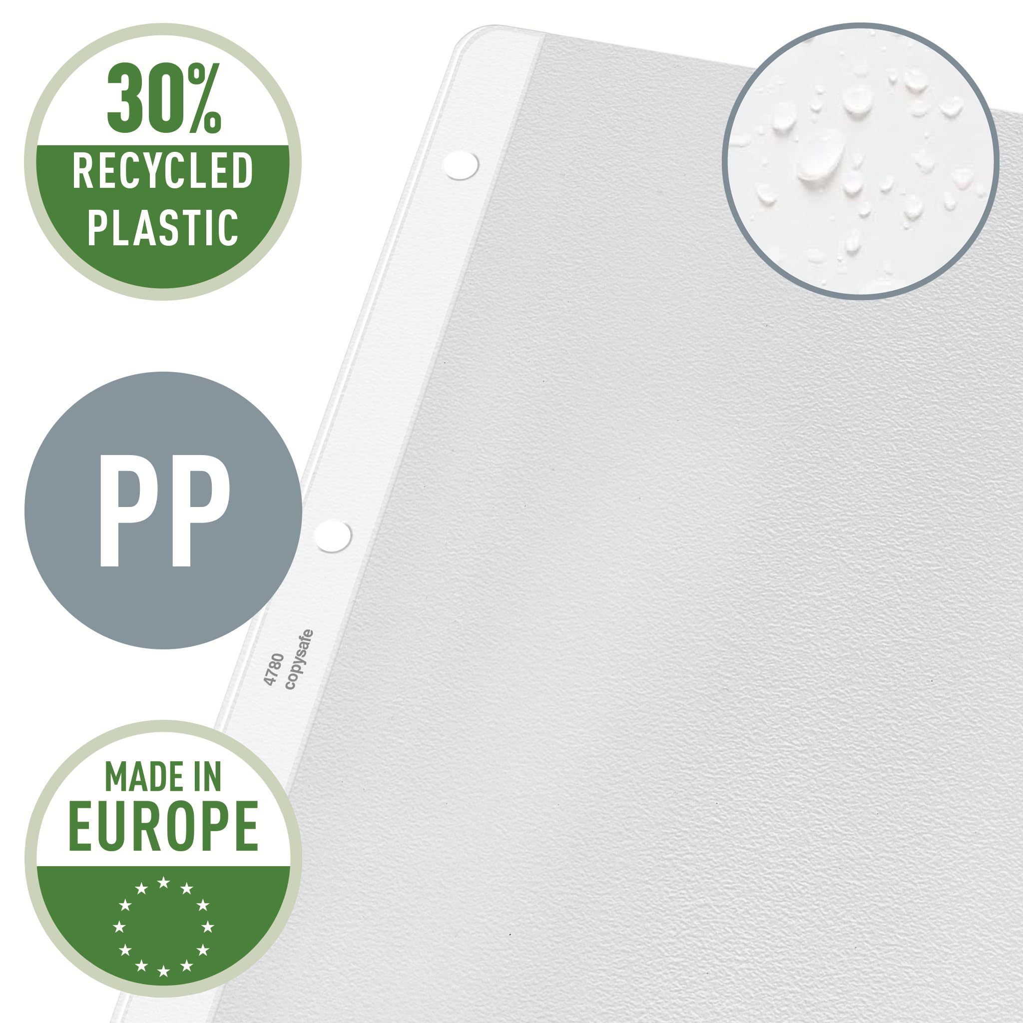 leitz-prospekth-lle-a4-pp-genarbt-dokumentenecht-farblos-100-st-ck image 3