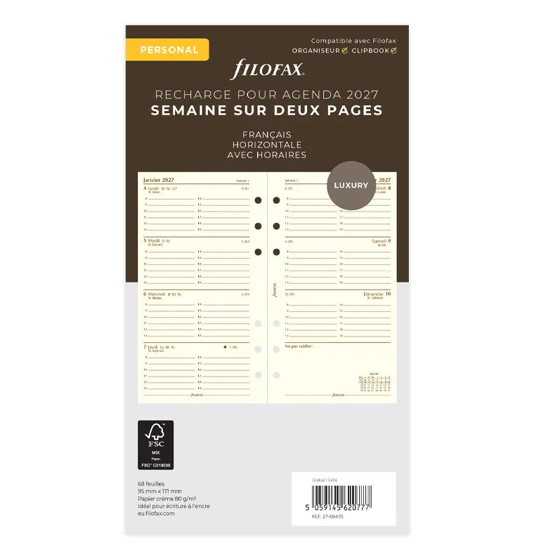 filofax-kalendereinlage-personal-2027-1-woche-2-seiten-franz-sisch image 1